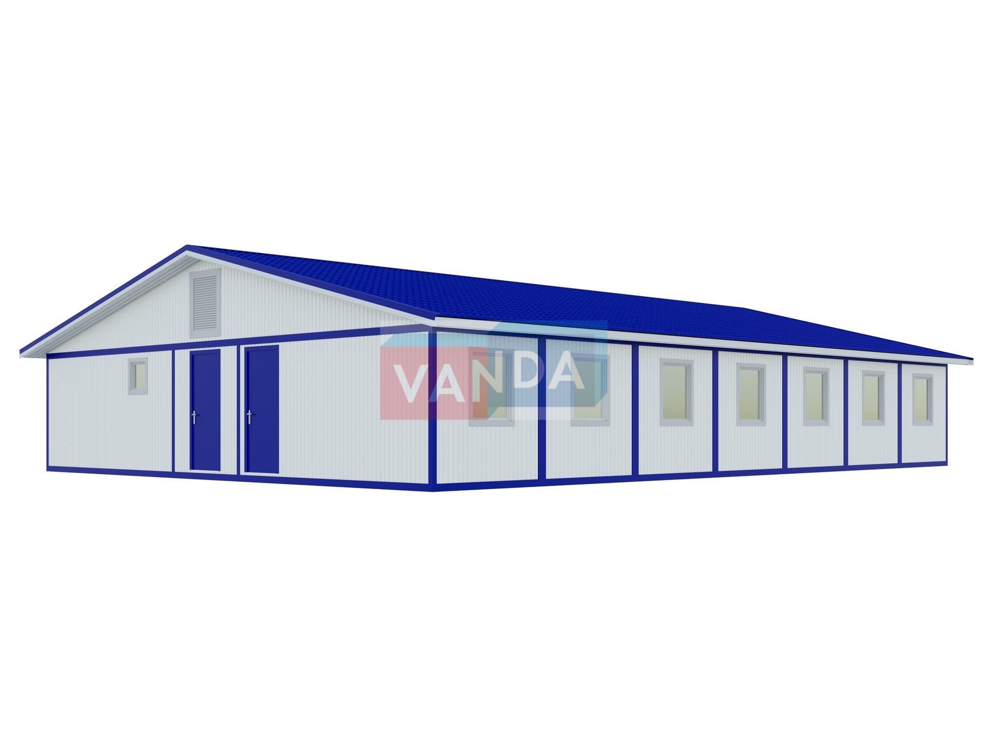 Проект офисного здания 12x16,8 Панели ПВХ